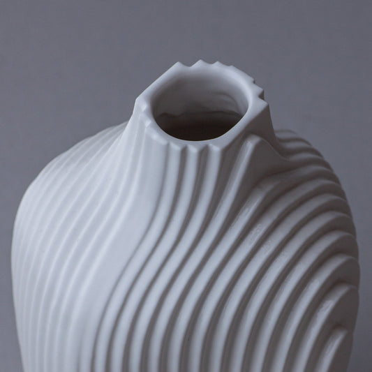 Vase Layer high / Glossy White