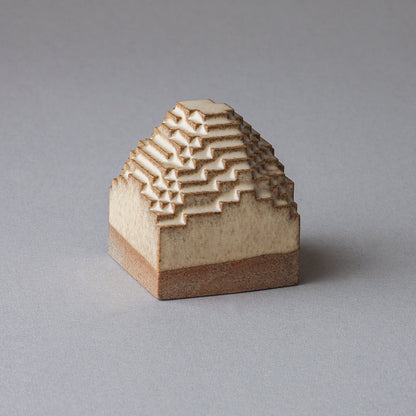 Voxel Piece (S) / Brown clay × Latte Brown