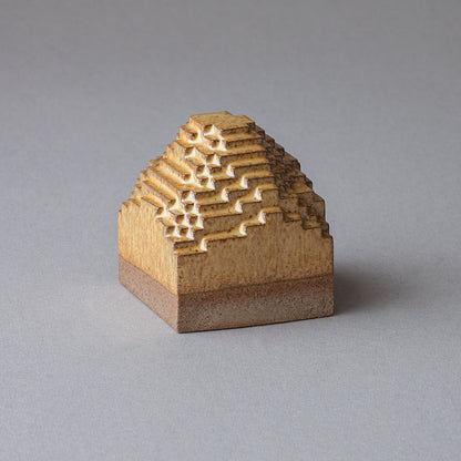 Voxel Piece (S) / Brown clay × Luster Brown