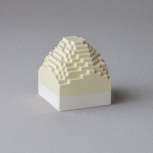 Voxel Piece (S) / White clay × Yellow