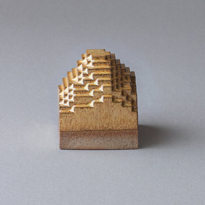 Voxel Piece (S) / Brown clay × Luster Brown