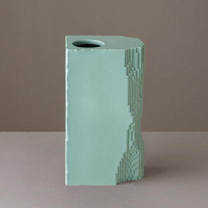 Voxel Block Vase / Green