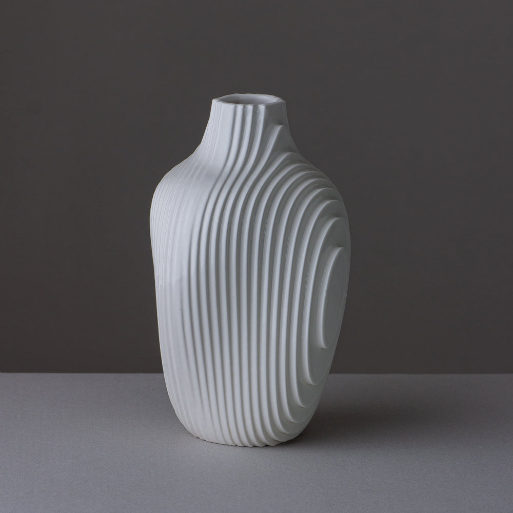 Vase Layer high /  Glossy White