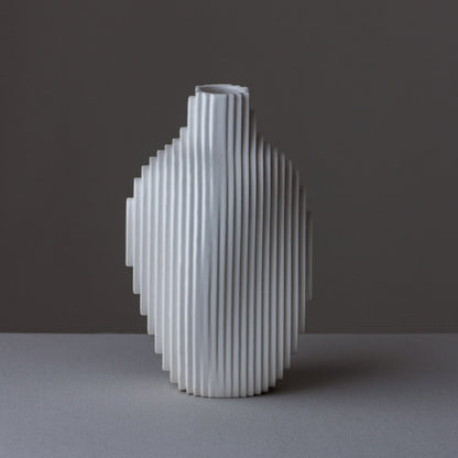 Vase Layer high /  Glossy White