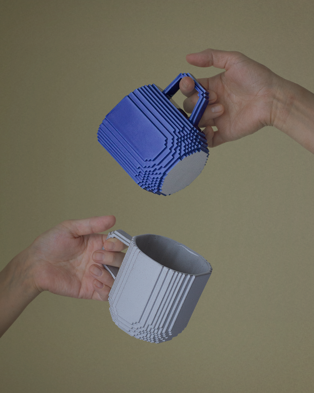Voxel Mug / Gray